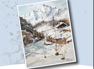 A Castagnole delle Lanze la mostra Carlo Miroglio: pittore delle nevi e del colore