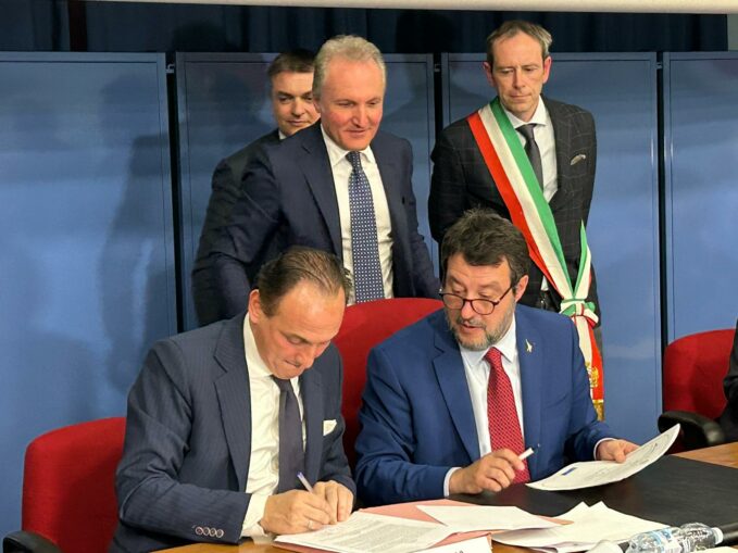 Il presidente Cirio e l’assessore Gabusi sulla firma dell’accordo con il Ministero per l’hub di Alessandria     