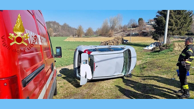 Incidente d'auto nell'astigiano, donna ferita