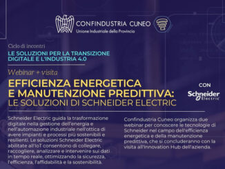 “Efficienza energetica e manutenzione predittiva: tecnologie 4.0 per le imprese nei focus di Confindustria Cuneo”