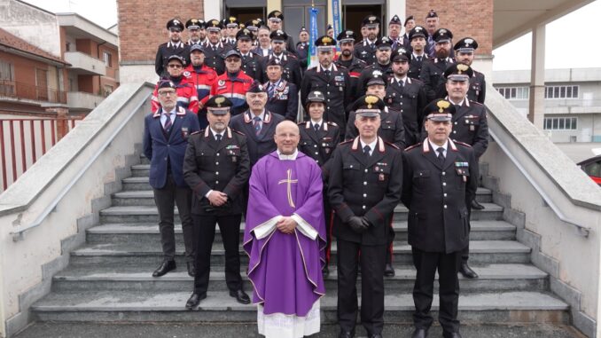 Precetto pasquale con i Carabinieri della Compagnia di Bra