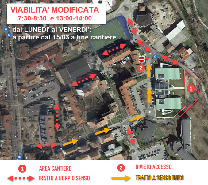 Viabilità e parcheggi alla scuola media della Moretta: via ai lavori 1