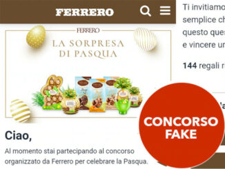 Attenzione al finto concorso a premi: Ferrero non mette in palio i suoi prodotti