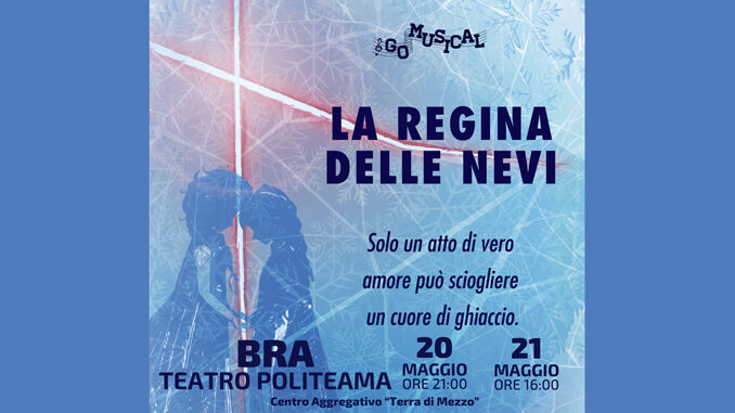 BRA_Social_Quadrato La regina delle nevi, un musical portato a Bra dal Centro “Terra di Mezzo” 1