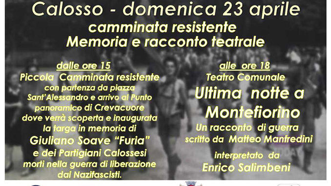 A Calosso per la Memoria - Camminata resistente e Racconto teatrale