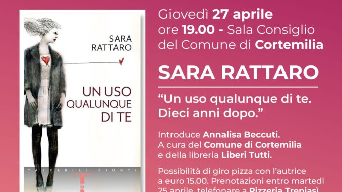 Aperitivo culturale con Sara Rattaro