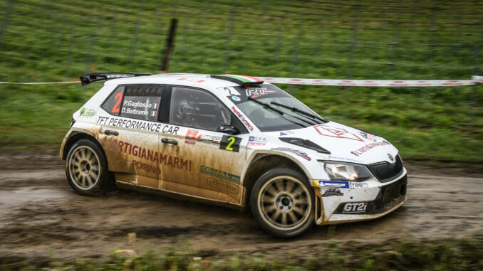 Rally del Grappolo: Gagliasso e Beltramo chiudono in testa la prima giornata