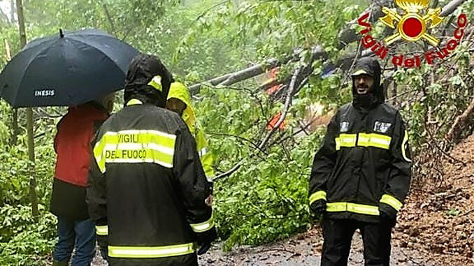 Proseguno interventi nel cunnese per le frane causate dal maltempo