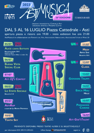 Presentata la 26ª edizione del festival Astimusica che si terrà dal 5 al 16 luglio