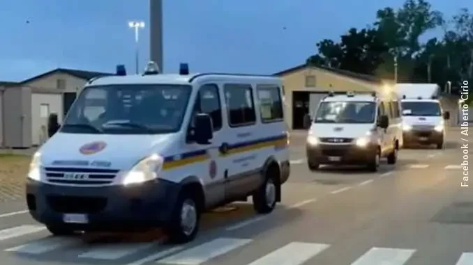 Protezione civile del Piemonte interviene in Emilia-Romagna con i mezzi per il pompaggio dell'acqua