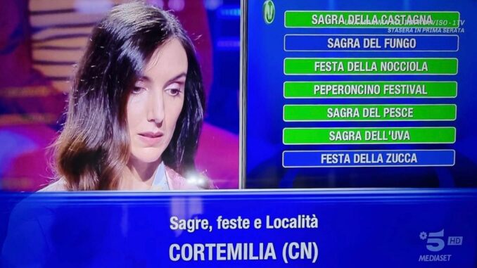Cortemilia "protagonista" nel gioco televisivo "Caduta Libera" su Canale 5