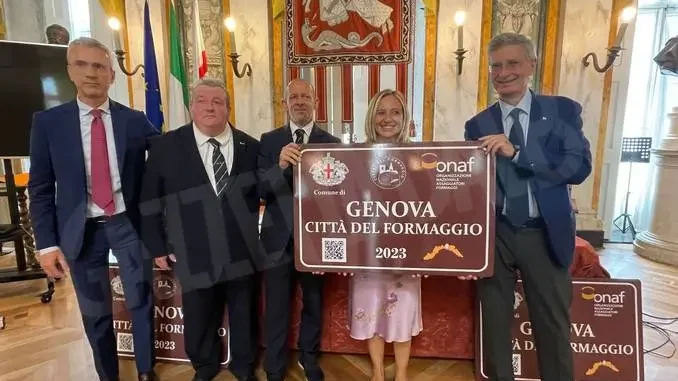 L'Onaf ha assegnato a Genova il riconoscimento di Città del formaggio