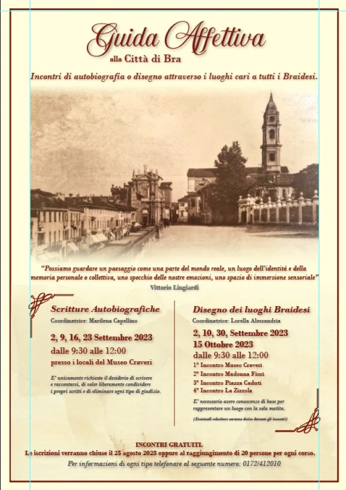 Guida affettiva alla città di Bra: l’ultima iniziativa degli Amici dei musei