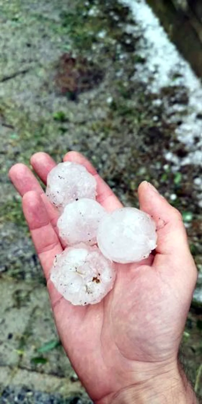 Forte grandinata sul Roero e sulle Langhe 4