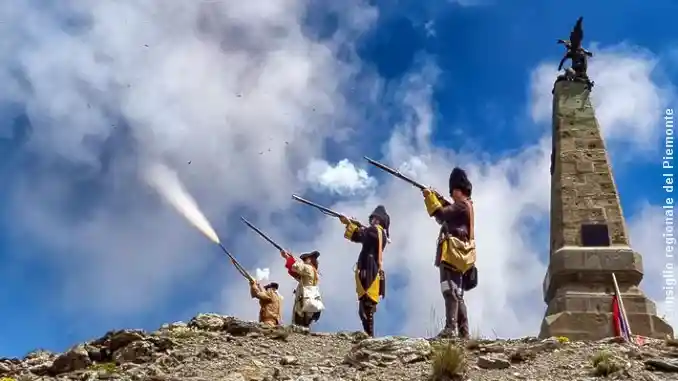 Pima Festa del Piemonte al colle dell’Assietta con la rievocazione della battaglia del 1747