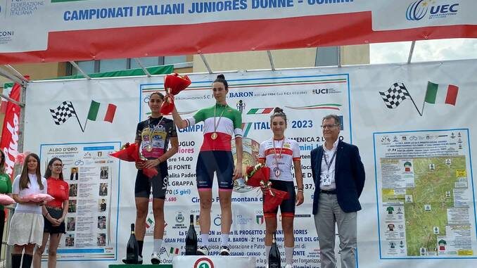 cagnazzo podio italiani ufficiale La braidese Irene Cagnazzo è terza ai Campionati italiani Juniores
