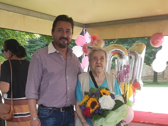 Carolina Maccagno ha 101 anni, è la nonna della casa di riposo Maria Assunta di Castellero 1