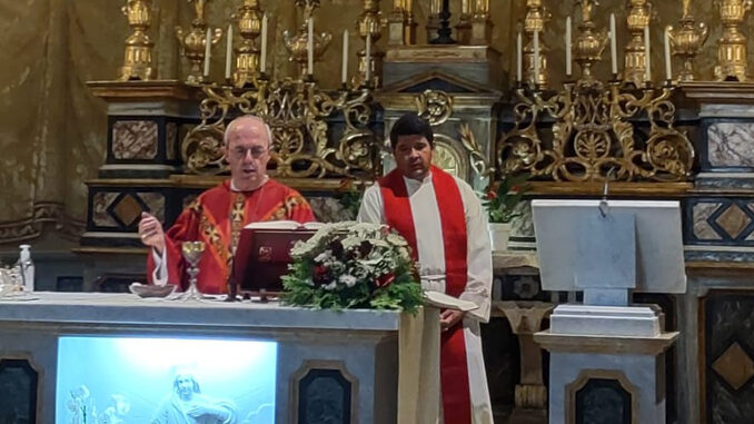 Mons. Franco Moscone al Santuario della Madonna dei Fiori