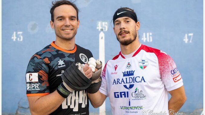 Paolo Vacchetto ed Enrico Parussa L’Araldica Castagnole Lanze supera la Pallapugno Albeisa e sale al terzo posto nei playoff di Serie A Banca d'Alba