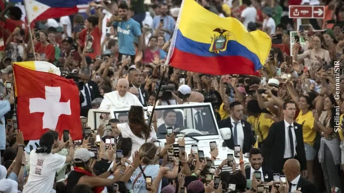 Messa con papa Francesco per concludere la Gmg 2