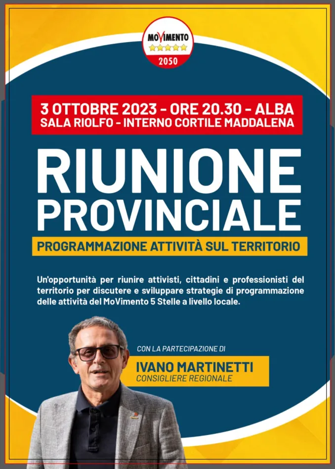 Appuntamenti a 5 stelle ad Alba: raccolta firma per il salario minimo ad Alba e riunione provinciale con i cittadini