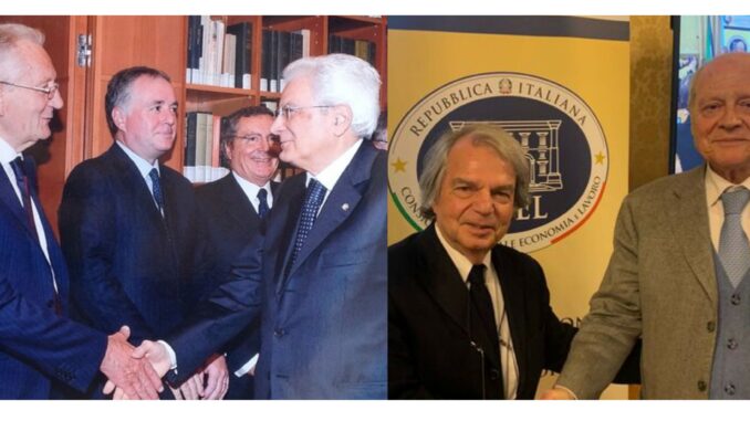 Ghisolfi Mattarella Brunetta Treu Il cuneese Beppe Ghisolfi è stato riconfermato al Cnel