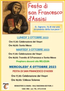 A Bra, Clarisse e Cappuccini celebrano san Francesco, tra un concerto e la preghiera 2