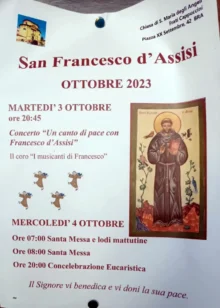 A Bra, Clarisse e Cappuccini celebrano san Francesco, tra un concerto e la preghiera 1