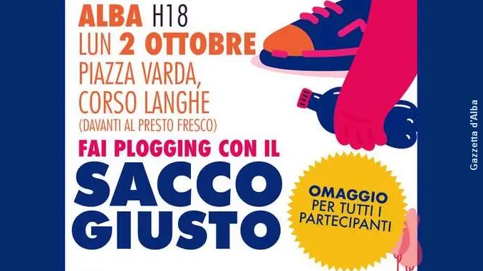 Il plogging albese arriva alla Moretta: appuntamento il 2 ottopre in piazza Varda