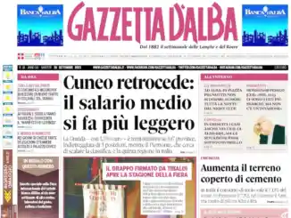 La copertina di Gazzetta d’Alba in edicola martedì 26 settembre