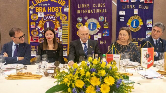 Il governatore Lions, Oscar Bielli, in visita ai club Bra Host, Bra del Roero e Leo Bra