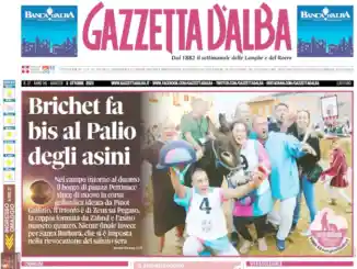 La copertina di Gazzetta d’Alba in edicola martedì 3 ottobre