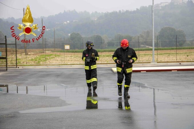 Esecitazione del nucleo NBCR dei Vigili del fuoco di Asti presso l’impianto Snam di San Marzanotto (Fotogallery)