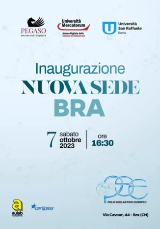 Domani (sabato 7 ottobre) inaugurazione del polo scolastico europeo di Bra