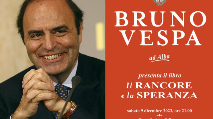 Bruno_Vespa_Wikipedia “Il rancore e la speranza”: Bruno Vespa presenta al Teatro Sociale di Alba il suo ultimo libro, il 9 dicembre alle 21