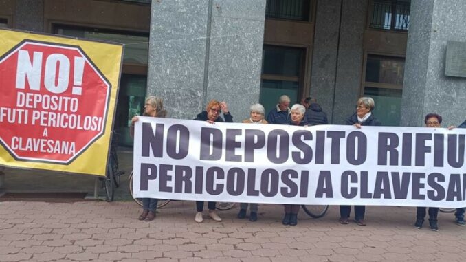 Deposito rifiuti nelle Langhe, comitato del no protesta a Cuneo