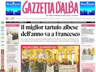 La copertina di Gazzetta d’Alba in edicola martedì 28 novembre