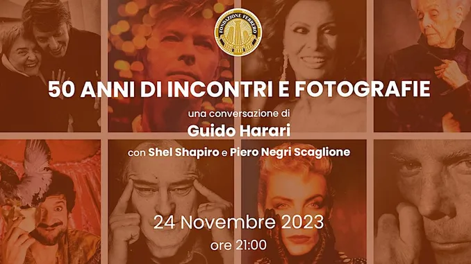 Cinquanta anni di fotografia: la fondazione Ferrero ospita la conversazione di Guido Harari con Shel Shapiro e Piero Negri Scaglione