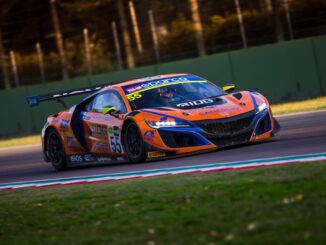 L’albese Matteo Greco torna sul podio a Imola con la Honda Nsx gt3