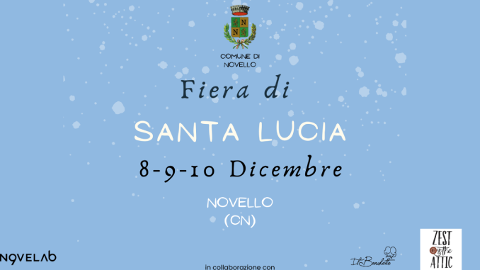 Fiera di Santa Lucia, cominciando con una cena con menù tradizionale