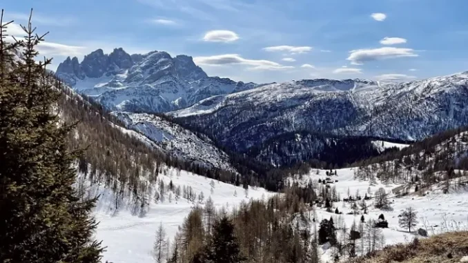 montagna neve