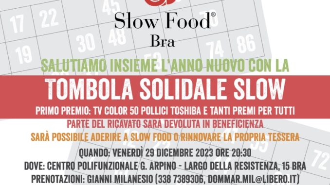 Tombolate per Slow Food e per i Salesiani