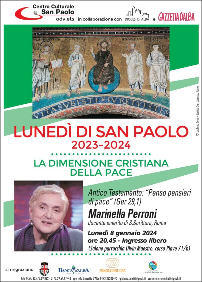 Appuntamento con Marinella Perroni per i lunedì di san Paolo