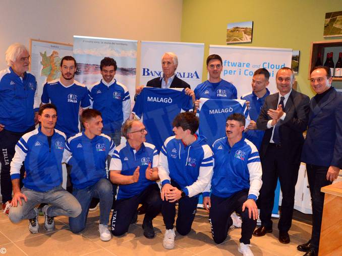Il presidente del Coni Malagò alla presentazione dei campionati di pallapugno