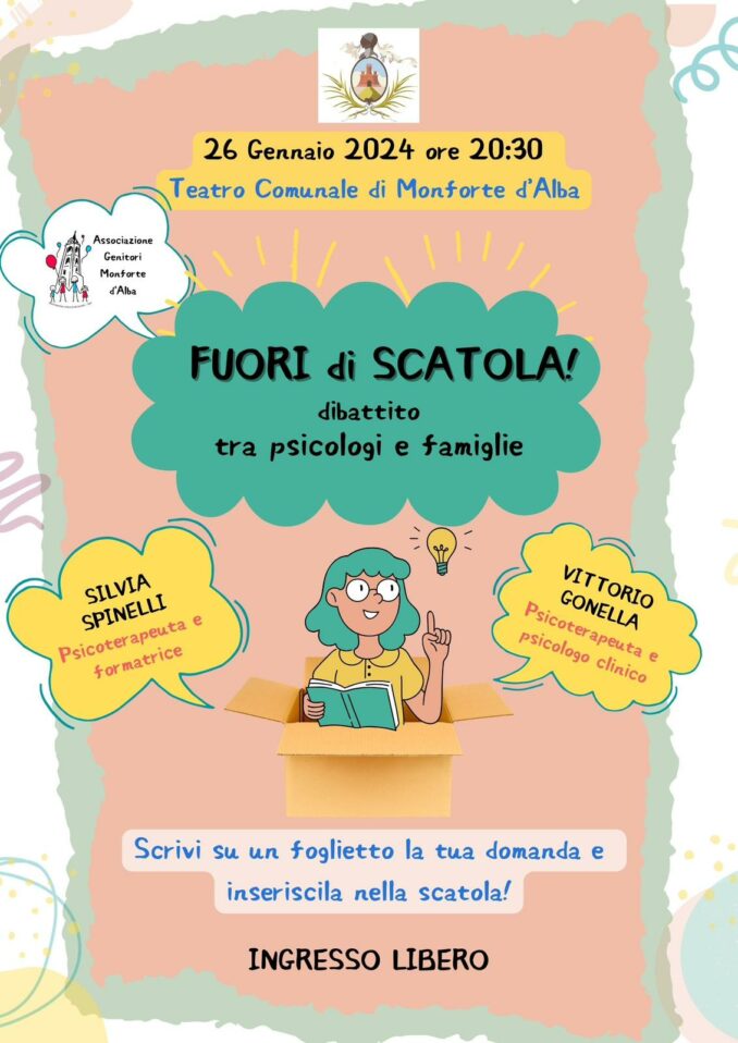 Questa sera a Monforte d'Alba, secondo appuntamento con "Fuori dalla scatola" 1