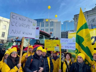 Gli agricoltori protestano in Europa. Anche Coldiretti Cuneo è a Bruxelles 2