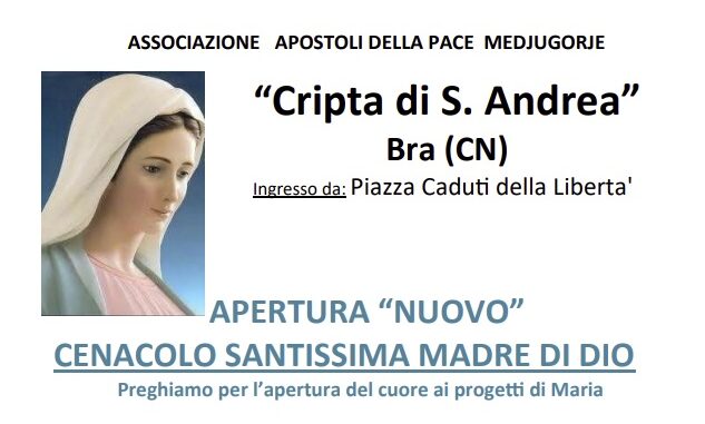 Nasce a Bra il Cenacolo degli Apostoli della Pace