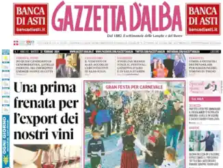 La copertina di Gazzetta d’Alba in edicola martedì 13 febbraio