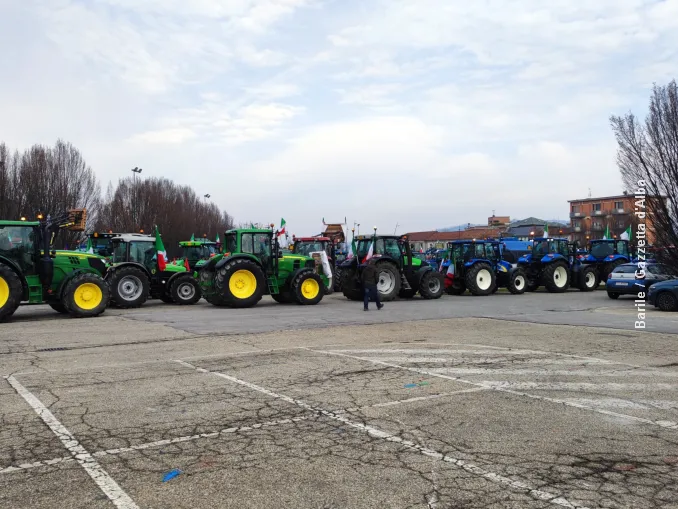 Gli agricoltori di Langhe e Roero protestano ad Alba con i trattori (FOTO e VIDEO) 4