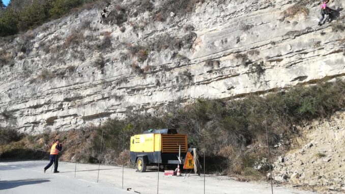 Arguello: partiti i lavori sul pendio della strada provinciale 32